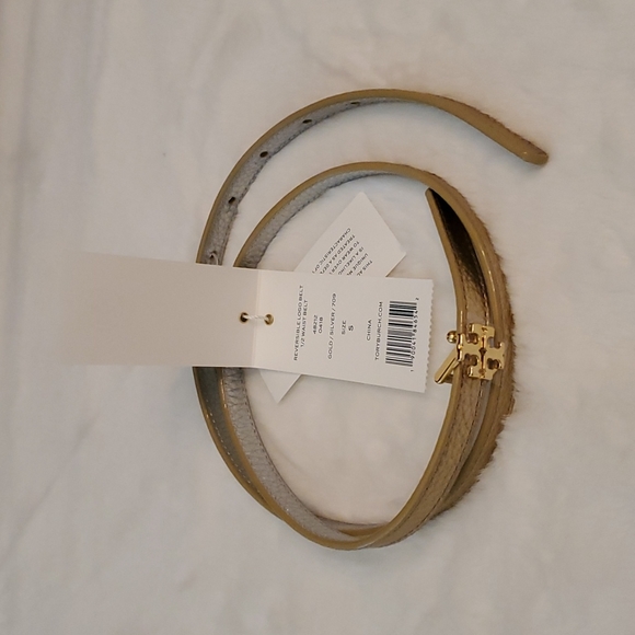 TORY BURCH ⭐️FIRM PRICE!⭐️ NEW! TORY BURCH Reversible Logo Waist Belt 1/2 - Picture 8 of 9
